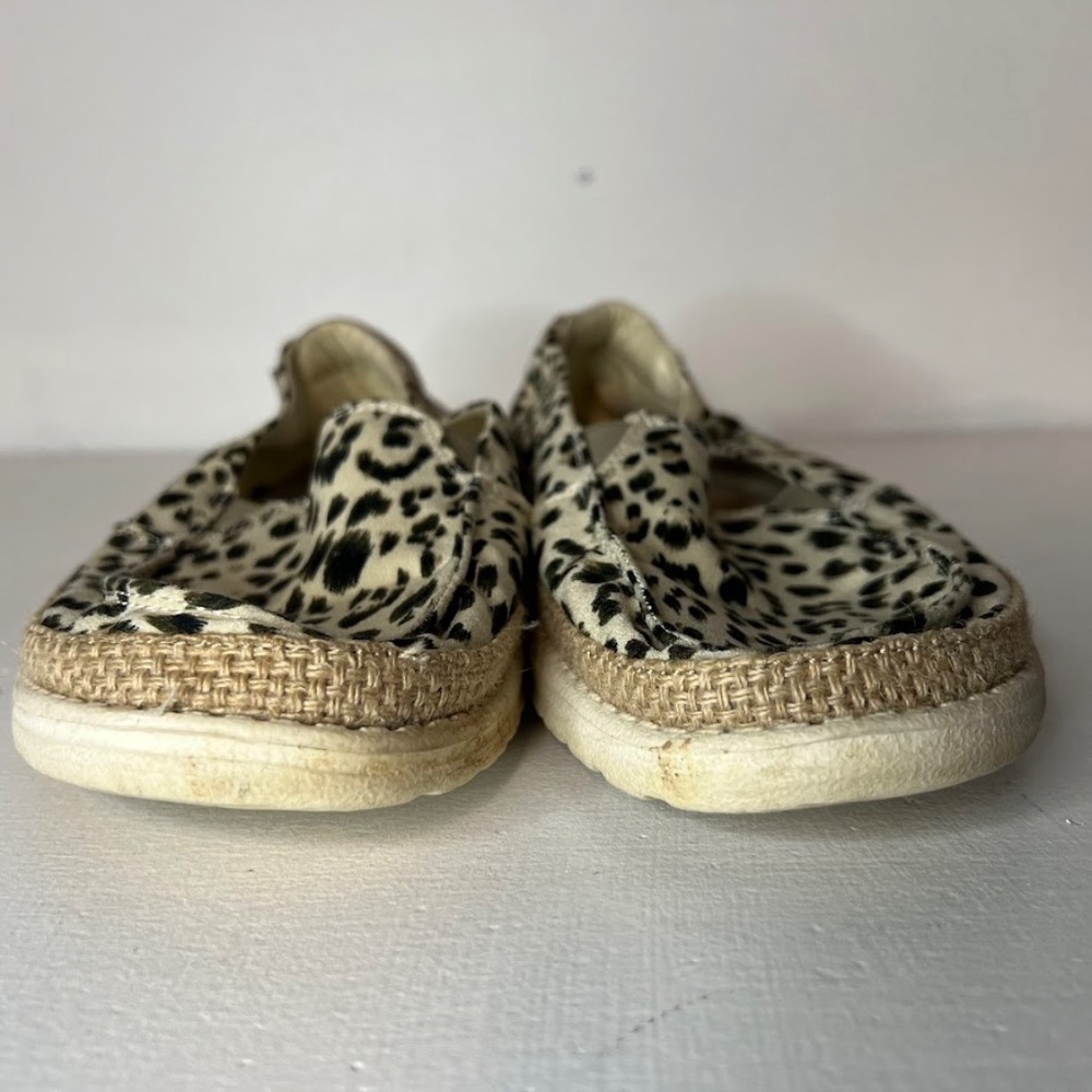 Hey Dude Leopard Animal Print Flats Shoes Lena Leopard Angora - Picture 5 of 8